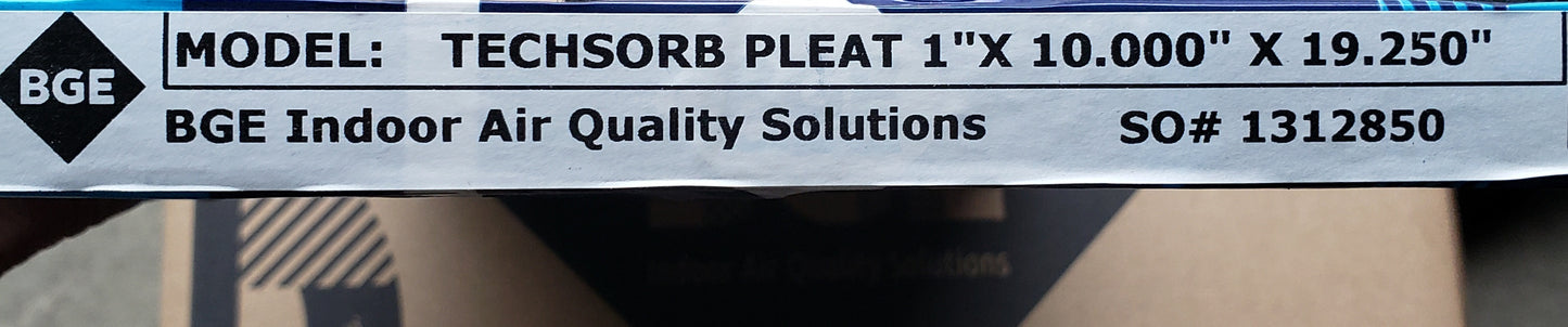 TECHSORB PLISSÉ 19.25"×10"×1"
