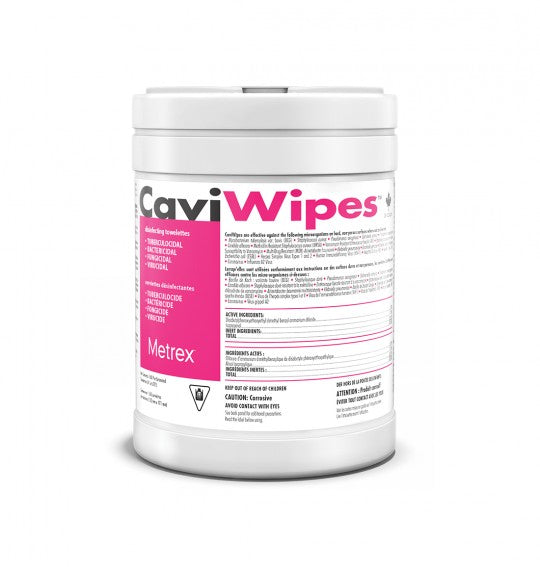 CaviWipes - 6"x6.75" - 160 Wipes Per Canister - CASE OF 12 CANISTERS